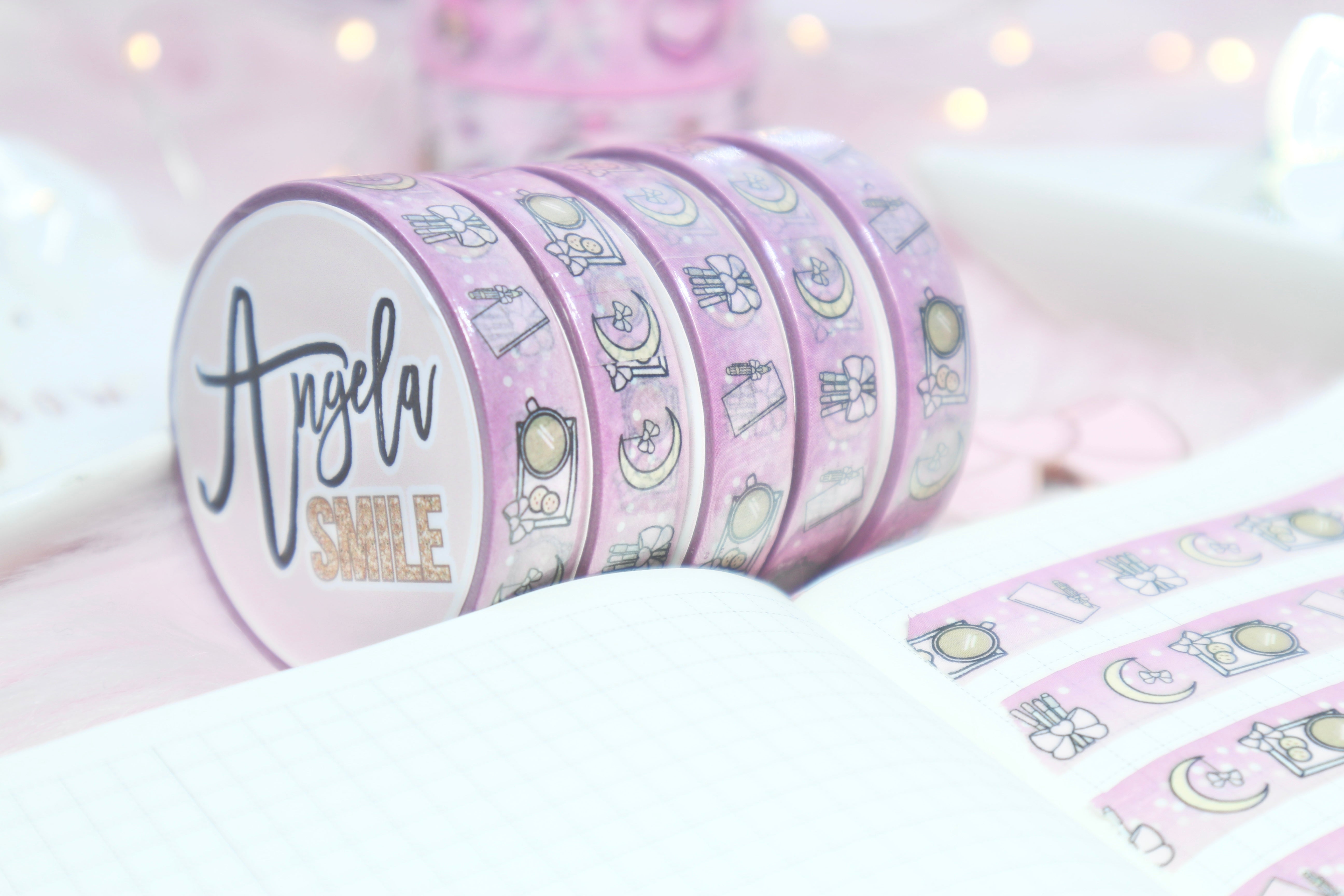 WASHI TAPE OBJECTS WITH BOW